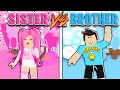 SISTER vs BROTHER: BEDROOM BUILD OFF CHALLENGE in ADOPT ME (Roblox Adopt Me)