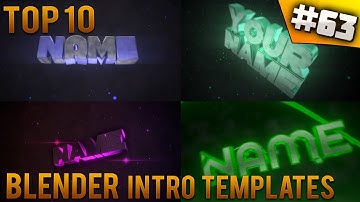 TOP 10 Blender intro templates #63 (Free download)
