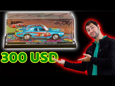 ミニカー HotWheels Kenny Scharf's \"Zooom!\"T-Bird Hot Wheels x Kenny Scharf Signed Custom T-Bird Limited /100