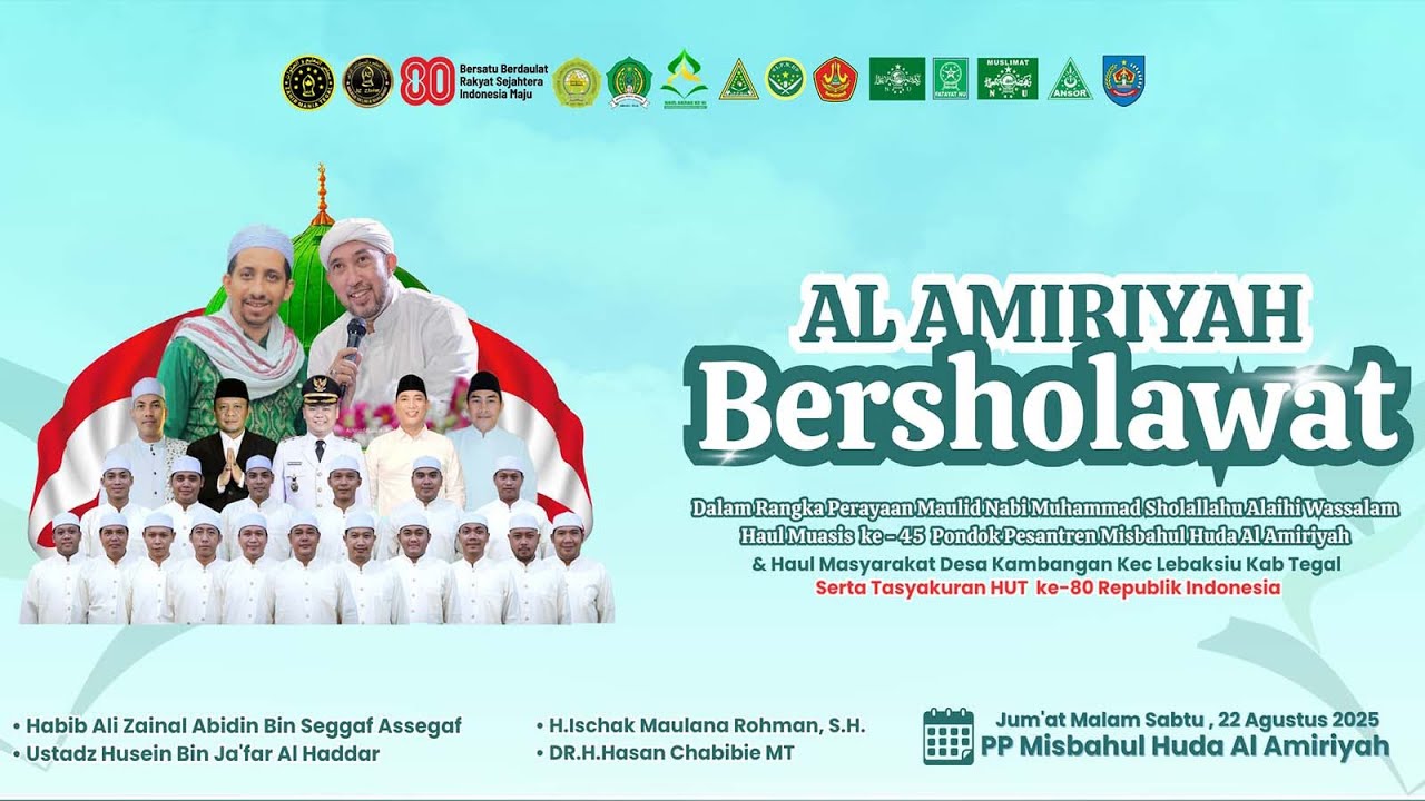 LIVE ::: AL AMIRIYAH BERSHOLAWAT ::: BERSAMA HABIB ALI ZAINAL ABIDIN ASSEGAF & MAJELIS AZZAHIR