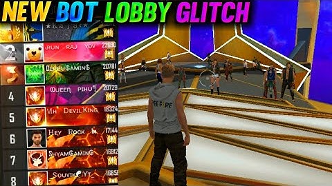 NEW BOT LOBBY GLITCH IN FREE FIRE || ONLY NOOB PLAYERS || - GARENA FREE FIRE