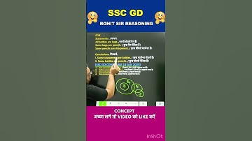 SYLLOGISM TRICKS |REASONING BY ROHIT SIR | #shorts #uppolice #reasoning #radianmensa #sscgd2024 #ssc