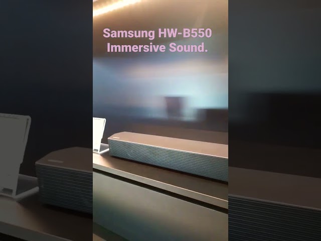 Samsung HW-B550 2.1 Immersive sound better than others model 3.1 soundbar.