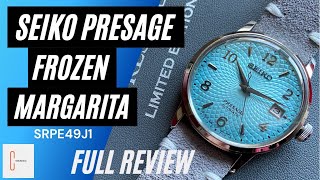 Seiko Presage Frozen Margarita SRPE49J1 Limited Edition Watch Full Review  HD - YouTube