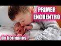 ❤️REACCIÓN INCREIBLE al conocer a su hermano😭 RECIÉN NACIDO👶🏼