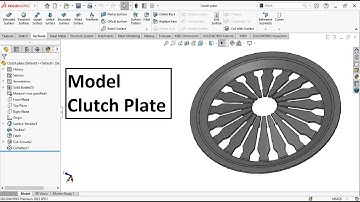 Model a clutch plate in solidworks #solidworkstutorial #automobile #clutchplates