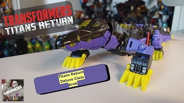 Krokodile! - Transformers Titans Return Deluxe Class Krok Review - AnimatedCHUG #transformers