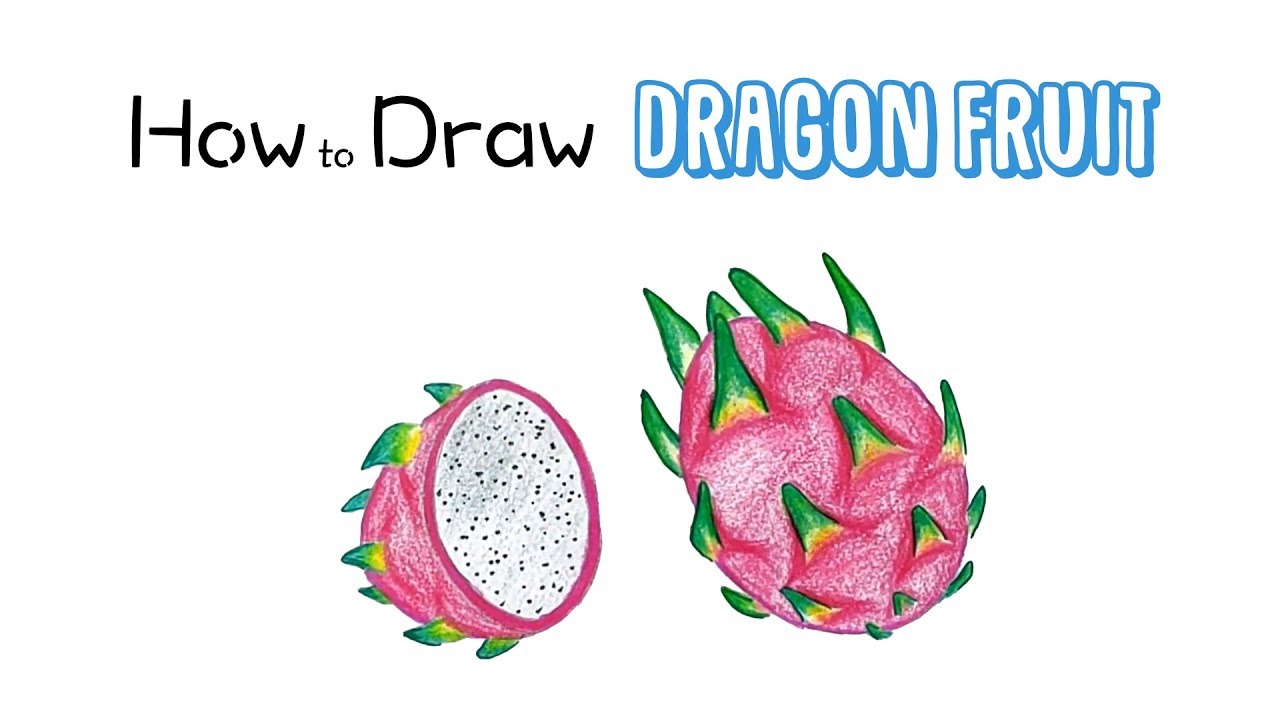 How to Draw a Dragon Fruit - YouTube