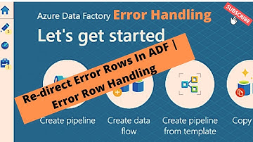 Re-direct Error Rows In ADF | Error Handling in ADF | Handling Error Rows | ADF