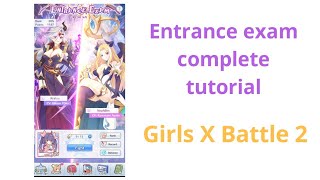 Entrance exam event tutorial - Girls X Battle 2 screenshot 4