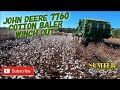 John Deere 7760 Cotton Baler winch out