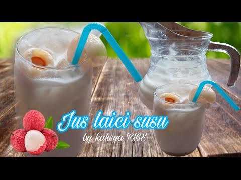 JUS LAICI SUSU AIS | Segarnya minum air buah di musim panas❗