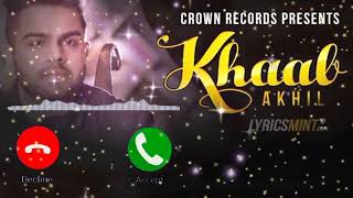 khaab song ringtone || panjabi new realesed song ringtone || whatsapp status || khaab Akhil song