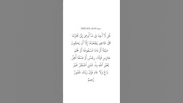 سورة الأنعام ١٤٥