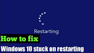 How to fix Windows 10 stuck on restarting screen {Hindi}