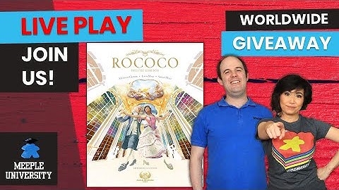 LIVE - Rococo Board Game (Deluxe 2020 Ed.)-  Playthrough & Worldwide Giveaway