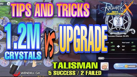 ROX TALISMAN AND ACCESSORIES UPGRADE  VS 1.2M CRYSTALS [ 5 Success only 2 Failed On TALISMAN UPGRADE