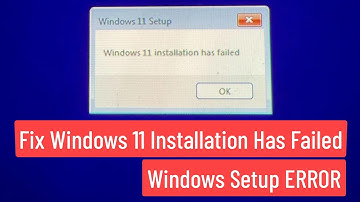 [SOLVED] Windows 11 Installation Has Failed (Windows Setup ERROR) | Complete Solution 100% Working