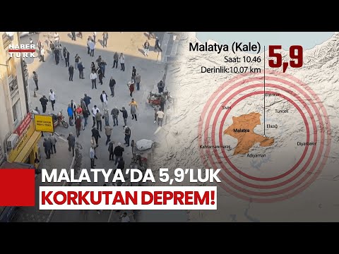 #CANLI - Malatya'da 5,9 büyüklüğünde deprem