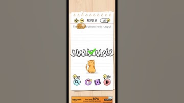 Brain Test Level 8 Feed the cat please, he is hungry Answer