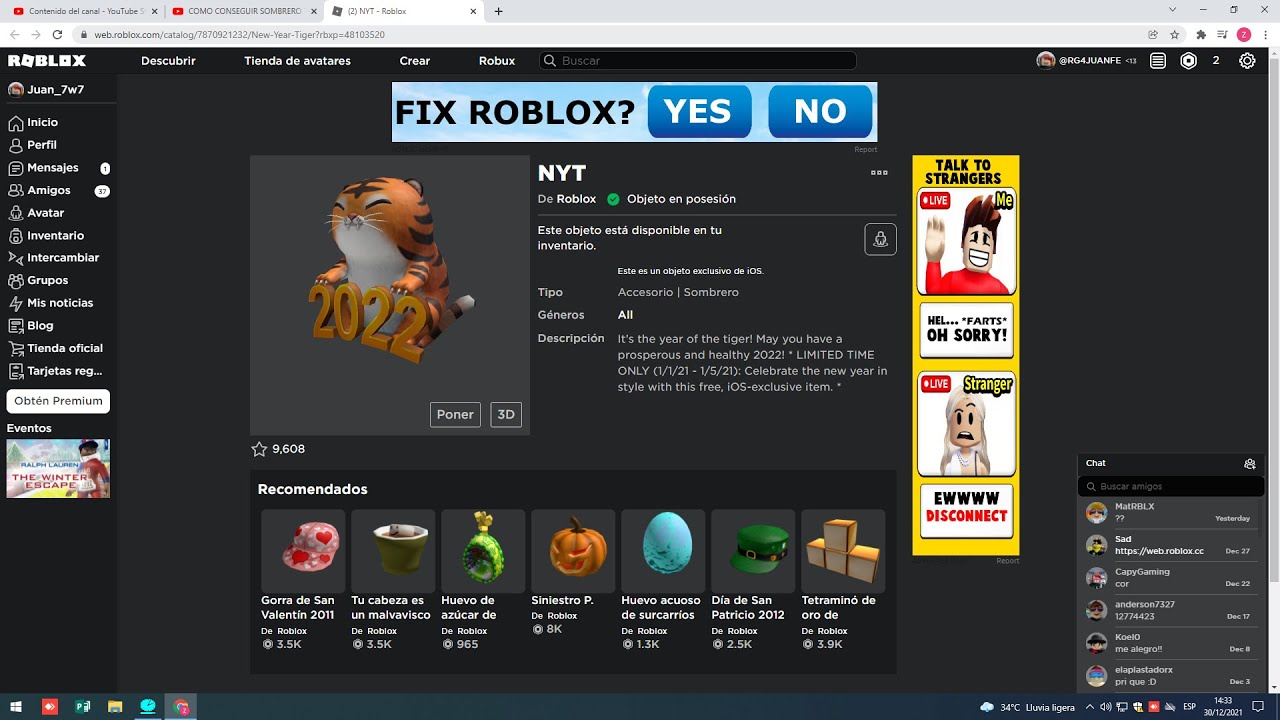 Como Conseguir El NYT En Roblox - YouTube