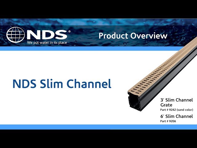 NDS Slim Channel Drain - Product Overview class=