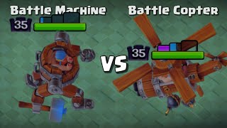 Battle Machine VS Battle Copter | Builder Hall Heroes | Clash of Clans