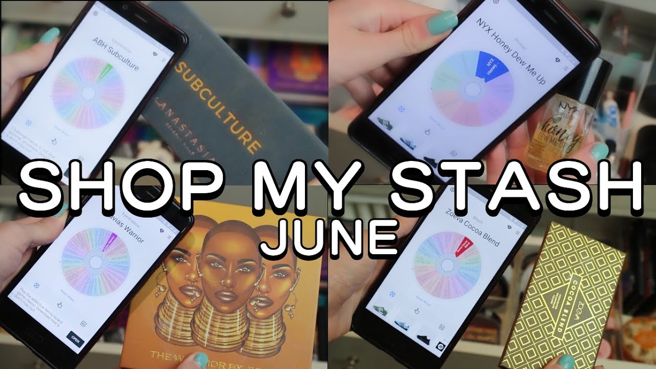 SHOP MY STASH!! June Monthly Makeup Rotation (using tiny decisions!)