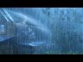 (No Ads) Intense Rain & Thunderstorm on Tin Roof | Deep Sleep & Relaxing Storm Sounds