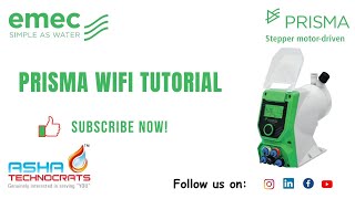 ASHA TECHNOCRATS / EMEC / PRISMA WIFI TUTORIAL #dosingpump #meteringpump #chemicaldosingpump