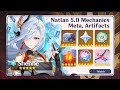 Update new natlan meta and mechanics 50 artifacts  upgrades