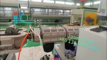 High speed PP PE single wall corrugated pipe extrusion machine line Jason Zhou +86 138 6983 3661