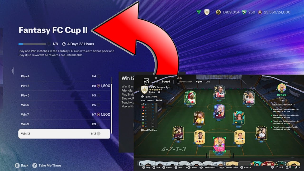 HOW TO COMPLETE FANTASY FC CUP 2 OBJECTIVE FAST! FC 25