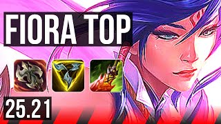 FIORA vs NASUS (TOP) | 13/3/8, Godlike, 4k comeback | KR Master | 25.21