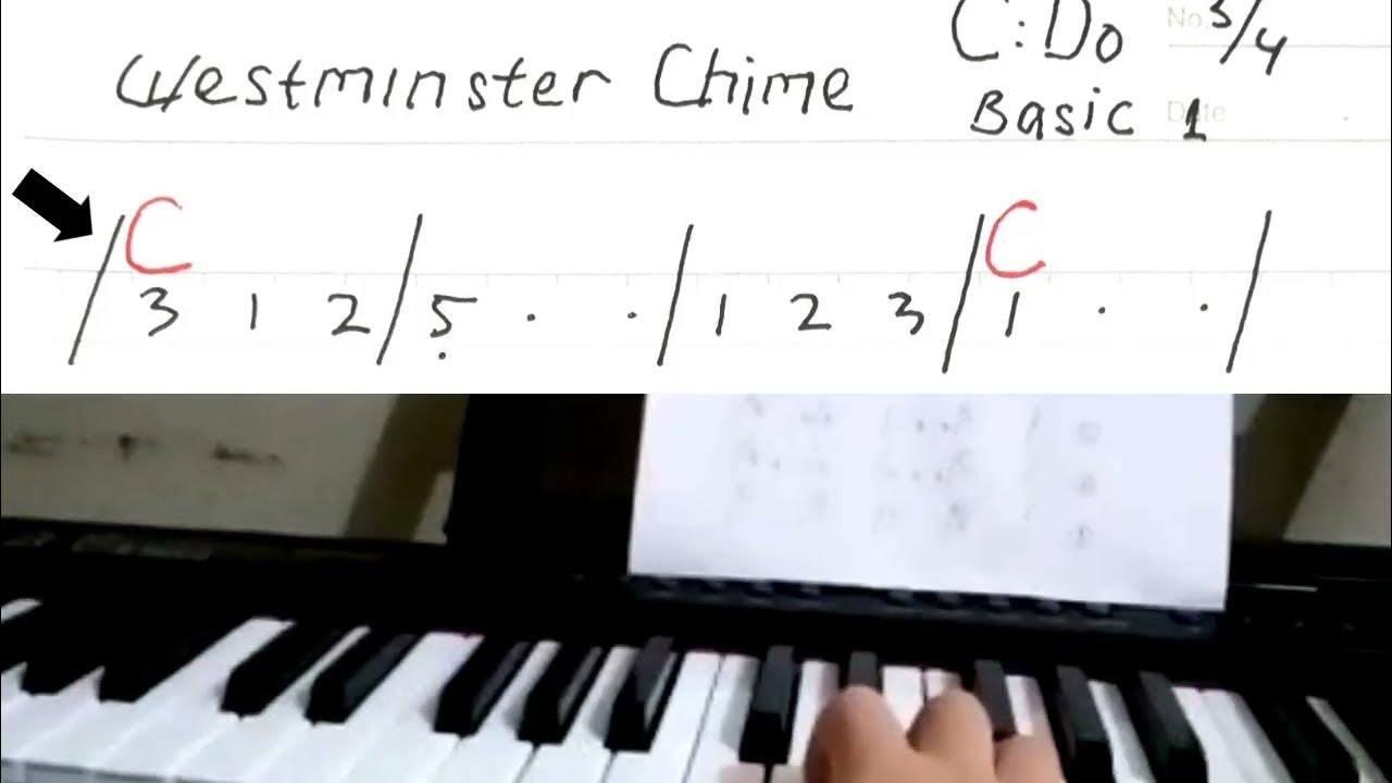 WESTMINSTER CHIME. Cara mainkan lagu WESTMINSTER chime piano keyboard