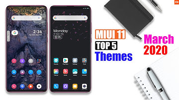 5 Best MIUI 11 Themes of March 2020  [NO Third Party]  MIUI 11 supported Themes 🔥🔥🔥