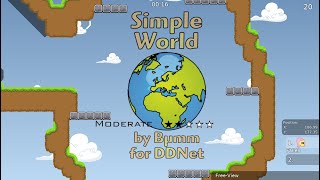DDNet ( Teeworlds ) – Simple World (Moderate ★★✰✰✰)
