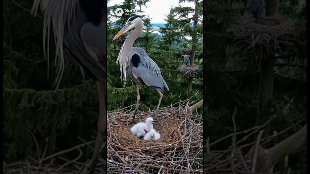 Great Blue Heron: Skagit Estuary
