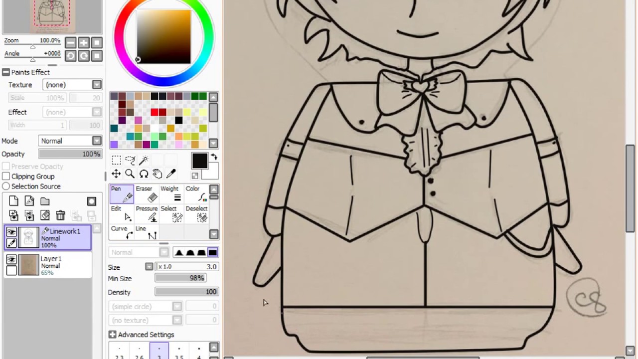 En Yufuin ~ Cute High Earth Defense Club Love! Nesting Doll/Kokeshi Line Art