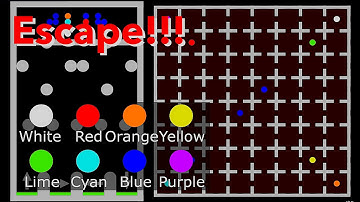 Escape the Rainbow - The Box Marble Race in Algodoo