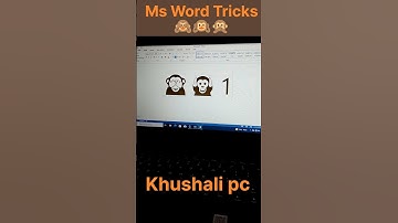 गांधी जी के तीन बंदर एमएस वर्ड में🐵| Gandhi ji ke teen bandar in word #shorts #viral #youtubeshorts