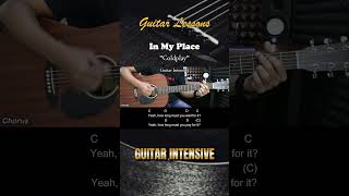 In My Place - Coldplay | EASY Guitar Tutorial with Chords / Lyrics - Guitar Lessons #guitarchords