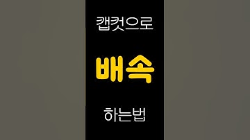 30초만에 알려주는 캡컷으로 