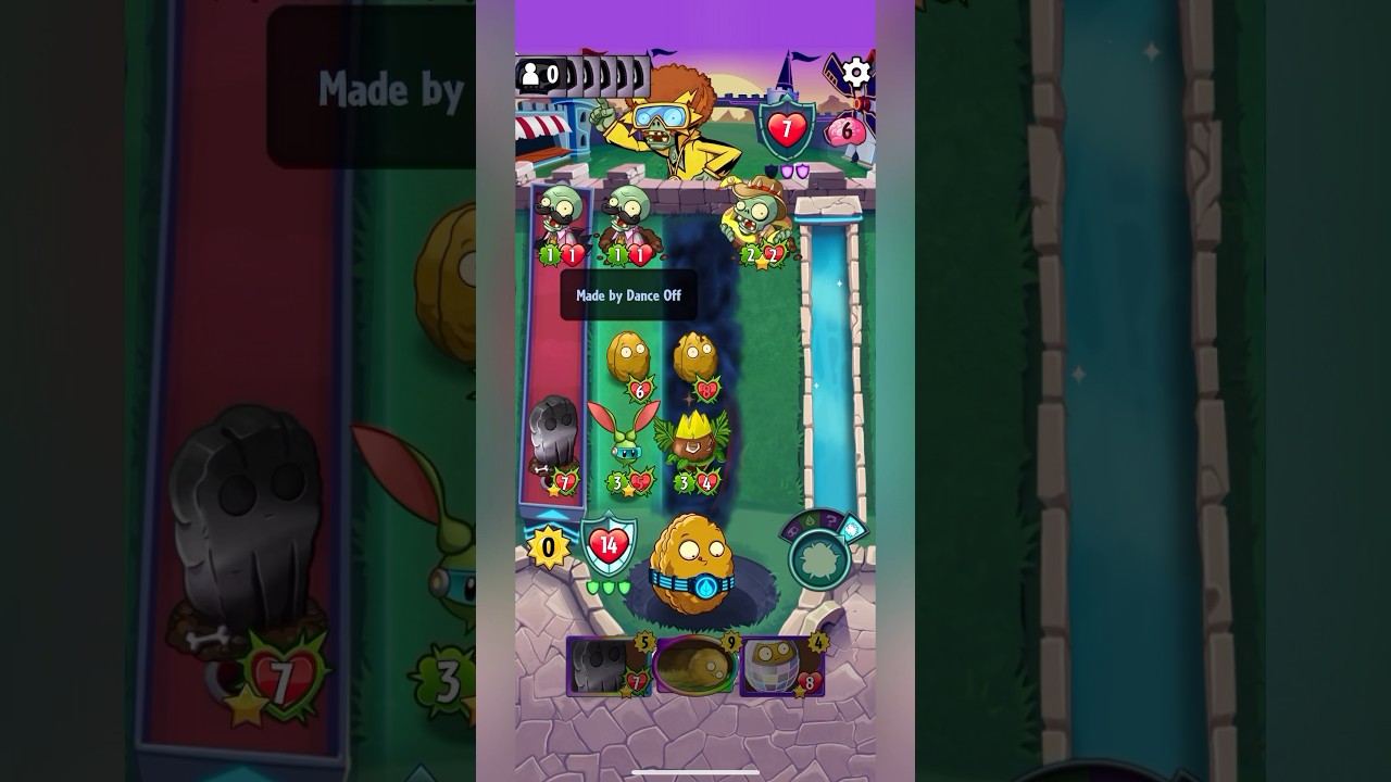4x speed Plants vs Zombies Heroes - Today’s Challenge! Sneak Peek; Wall-Knight vs. Electric Boogaloo