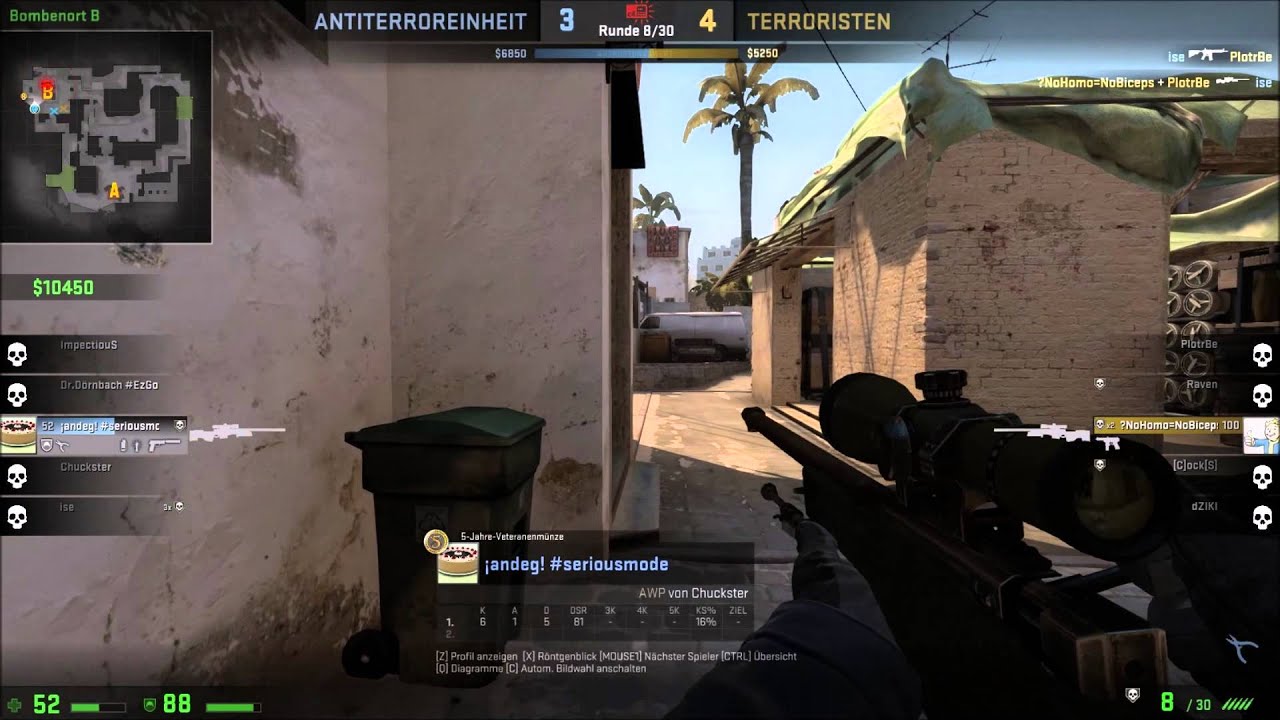 CS:GO 360 noscope HS