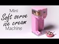 Miniature soft serve ice cream machine  polymer clay tutorial