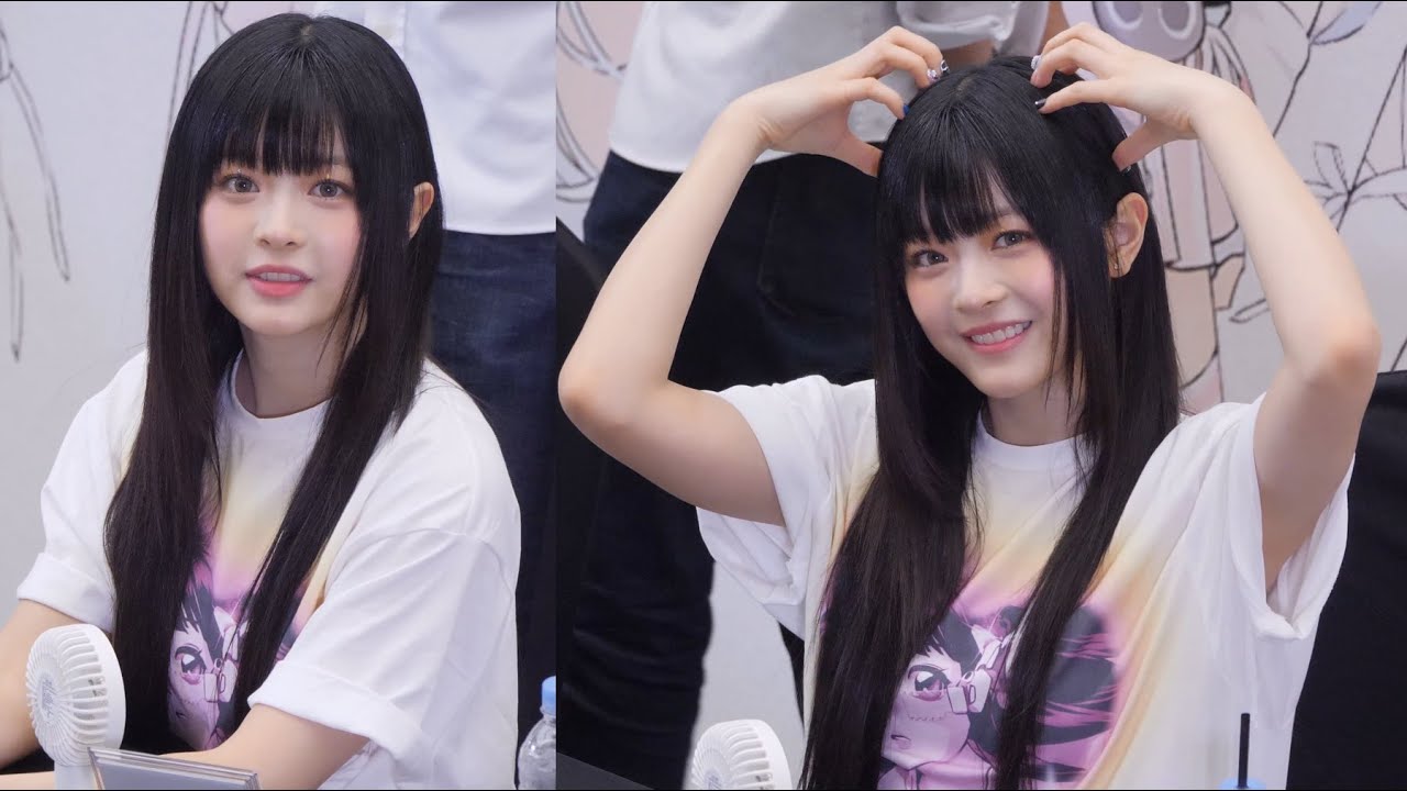 하니야 곰돌이귀 해줘! 팻말 반응해주는 뉴진스 (NewJeans) HANI 4K Cam (코엑스 팬사인회) 230825