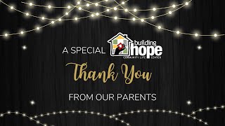 Parent Thank You Video