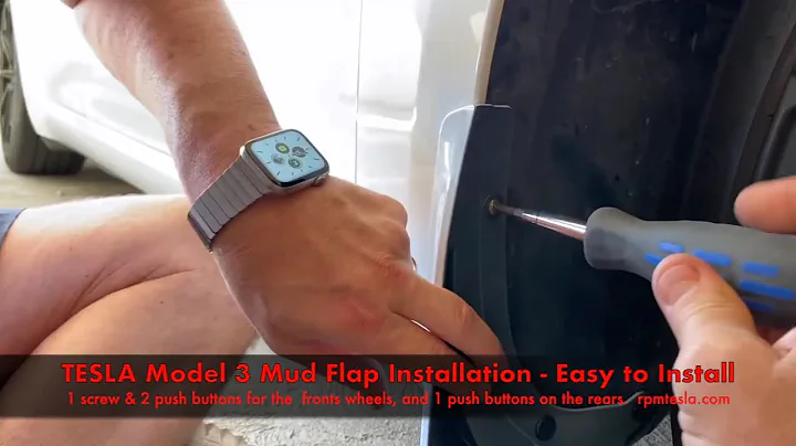 TESLA Model 3 Mud Flap Installation