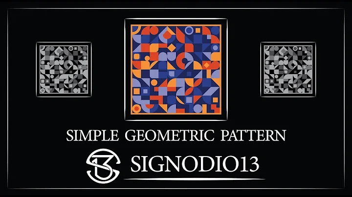 Simple Geometric Shapes Background || Trending Pattern | Adobe Illustrator | Tutorial Video